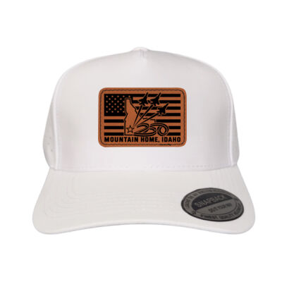 Laser leather patch Air Show 250 on White Laser Mesh Hat Thumbnail
